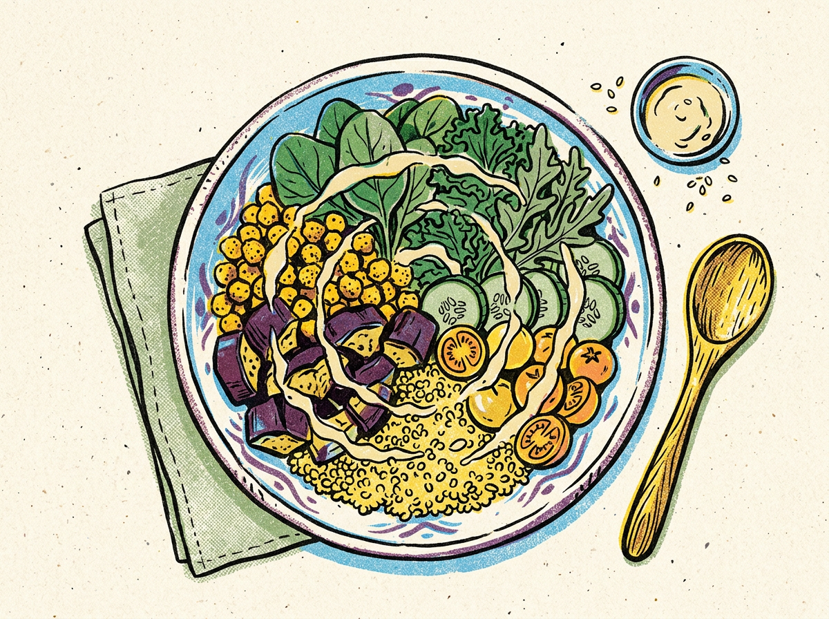 Buddha Bowl alla Melanzana